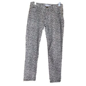 Beija Flor Audrey ankle jeans Black and cream print Size 8